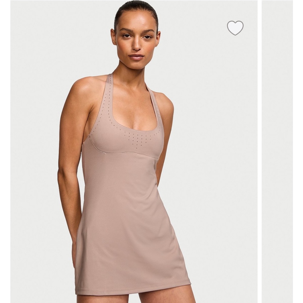 Victoria Secret 
Essential Perforated Halter Dress | VSX